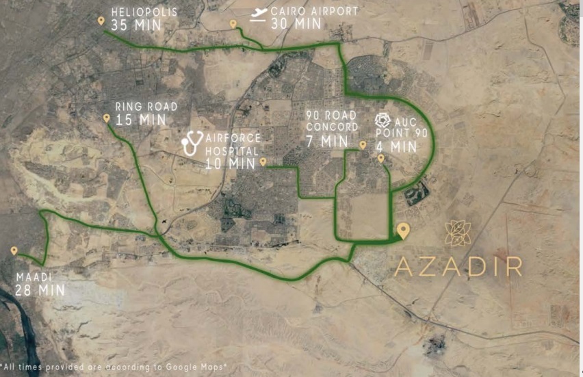 كمبوند أزاديرالتجمع الخامس – Azadir OUD New Cairo Compound