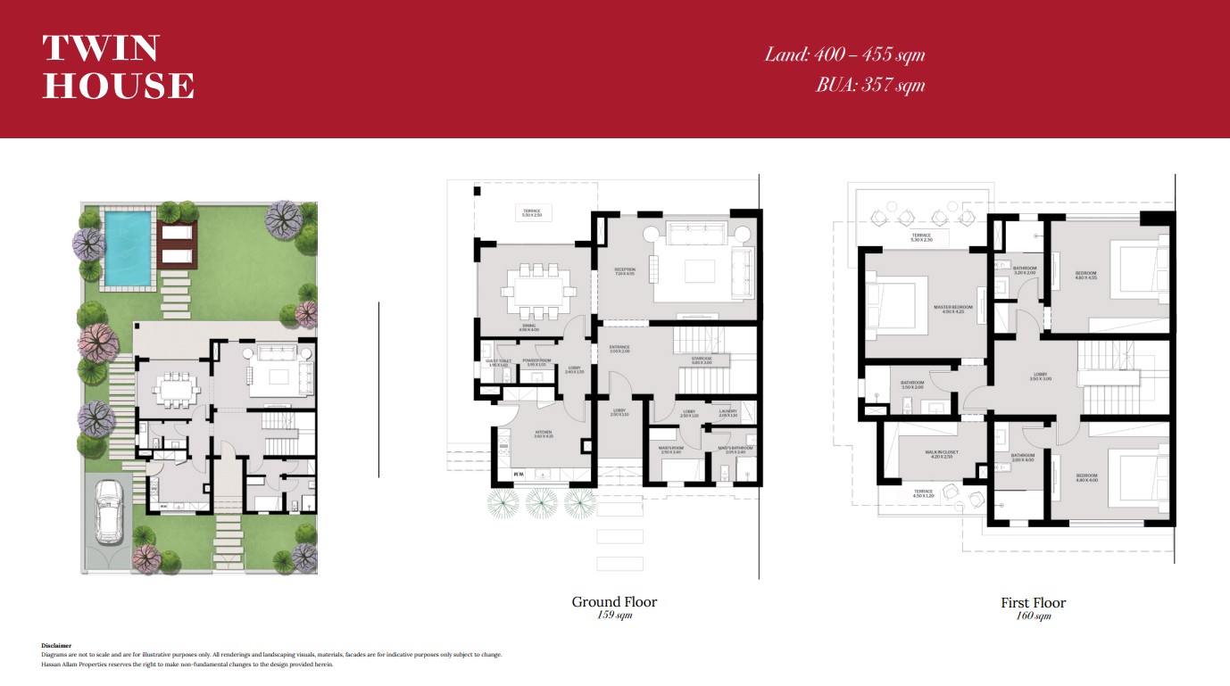 كمبوند سوان ليك التجمع الأول حسن علام – Swan Lake Hassan Allam Residence New Cairo