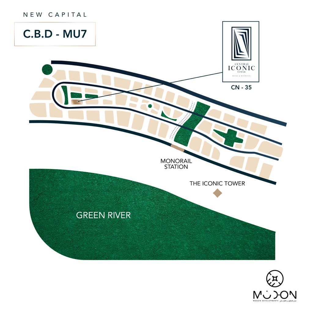 central iconic tower New Capital Modon