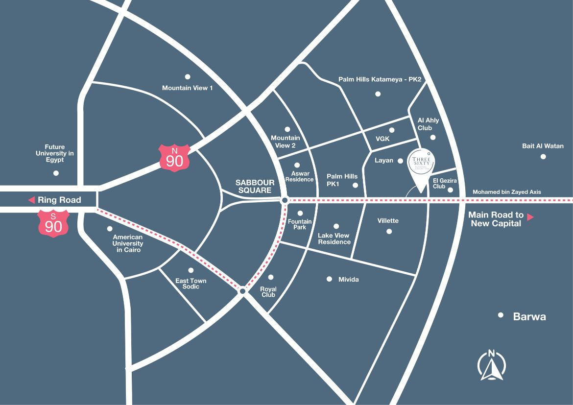 360 Three Sixty Mall New Cairo Landmark Sabbour