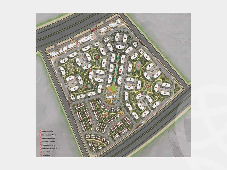bleu verte New Capital compound Saudi Egyptian