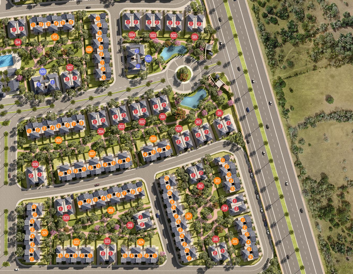 كمبوند فيلدج ويست الشيخ زايد – Village West Zayed