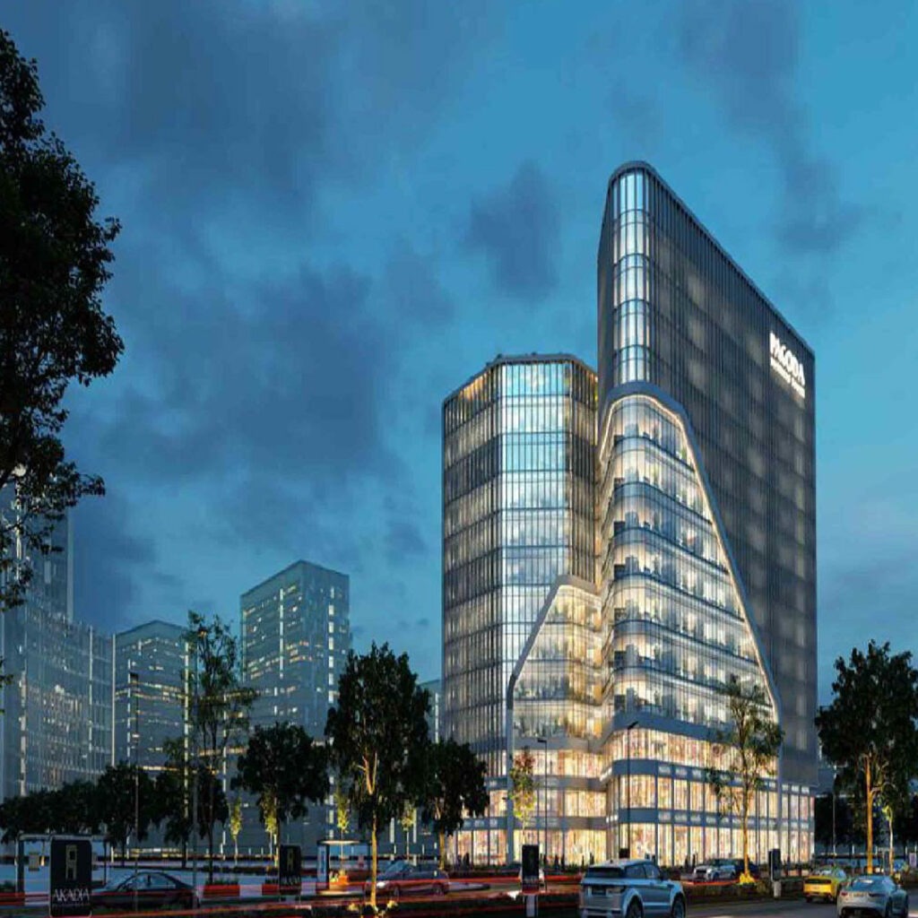 pagoda tower New Capital Acadia