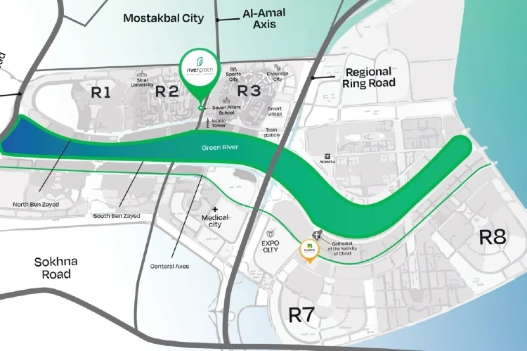 مول ريفر جرين العاصمة الادارية الجديدة ماستر بيلدر – River Green New Capital Mall