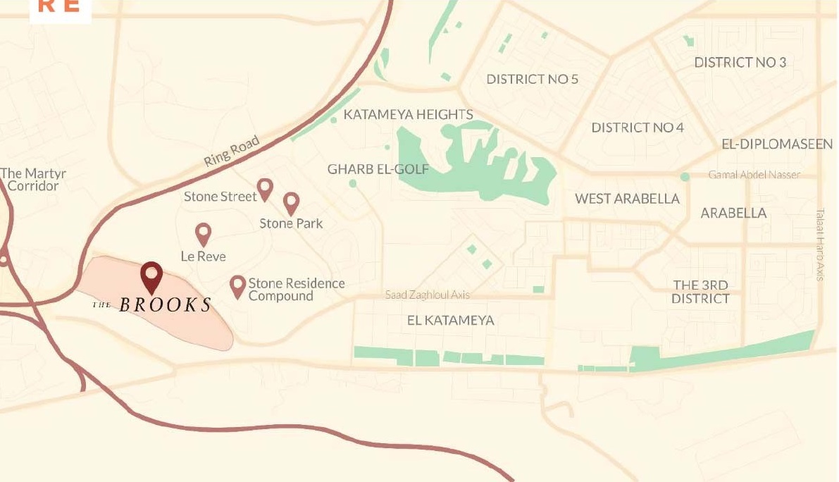 كمبوند ذا بروكس القاهرة الجديدة بايونير – The Brooks New Cairo Compound