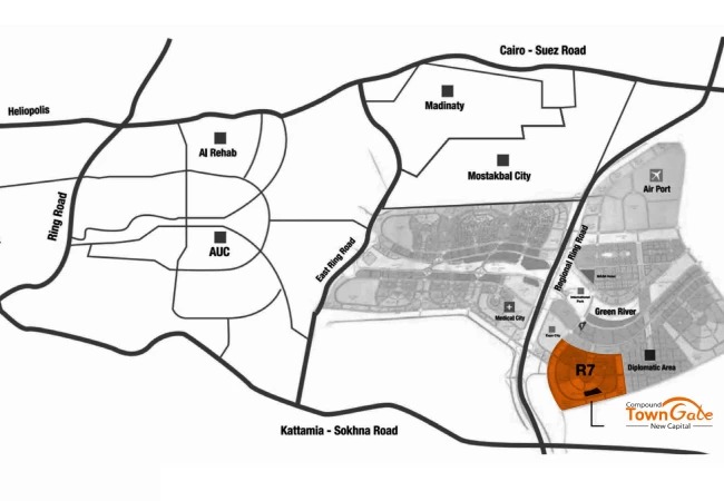 Town Gate New Capital Compound Smart View