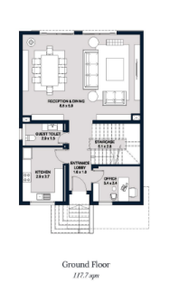 عرض متميز شقة 118متر للبيع في سوان ليك التجمع بموقع مميز