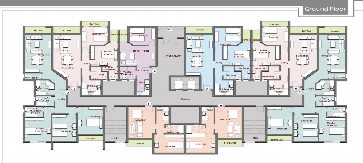 استوديو شقق للبيع في مشروع جولف بورتو 63 متر