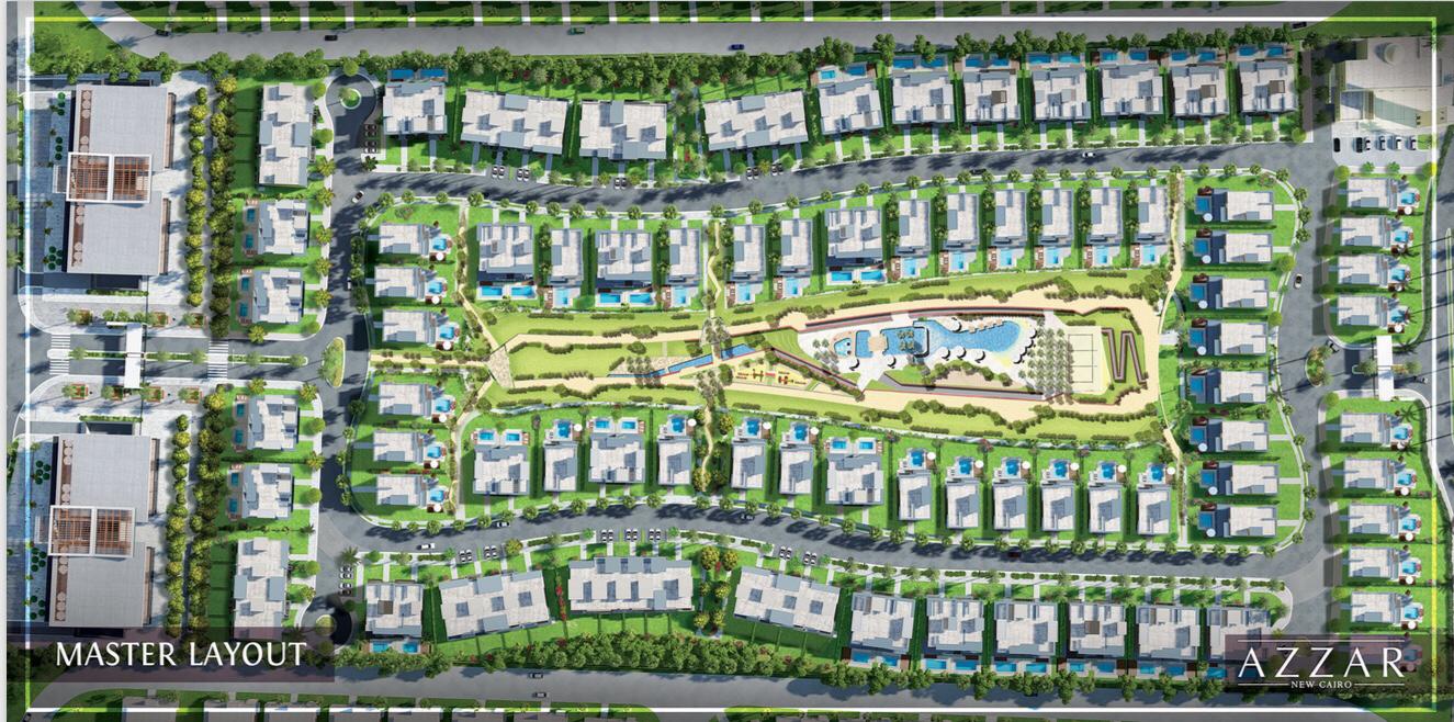 Own a villa with 10% down payment in New Cairo inside Azzar Compound