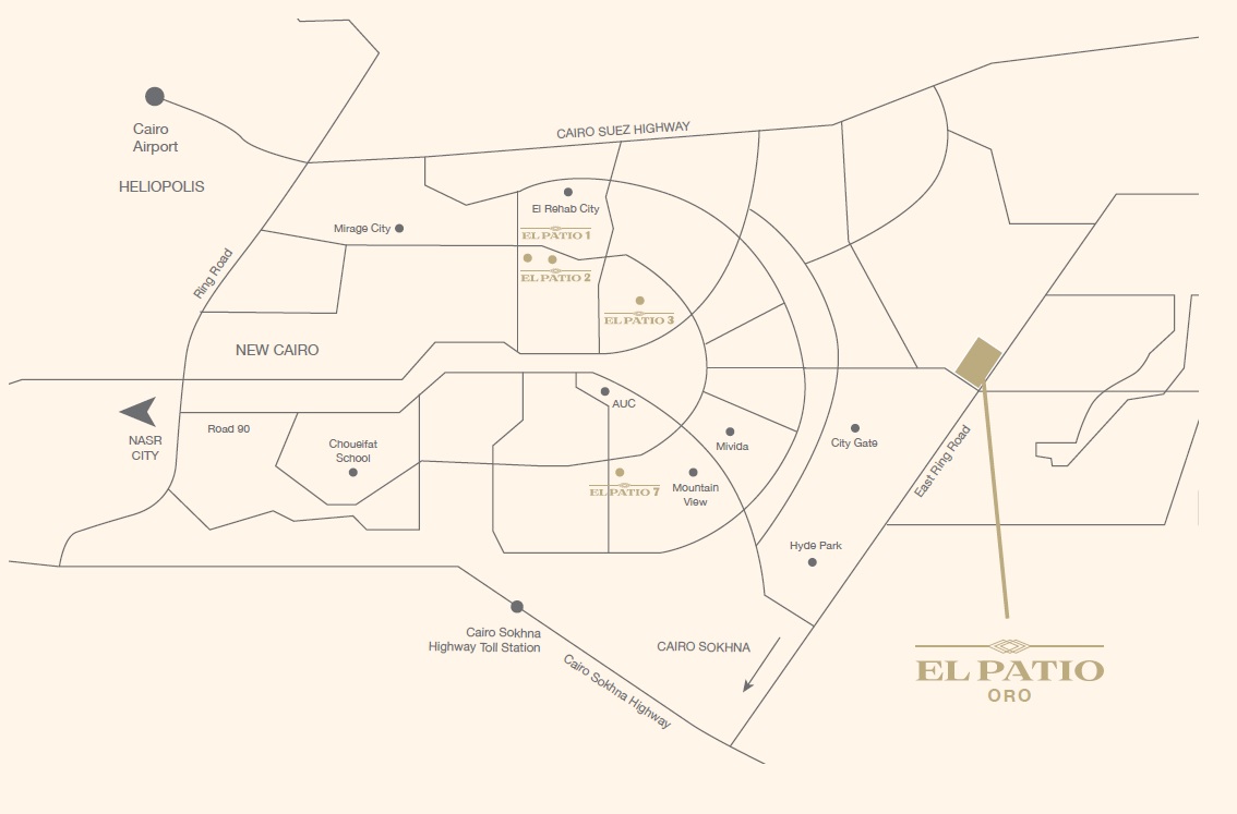 بنتهاوس لقطة للبيع 192م في El Patio Oro New Cairo بسعر خيالي