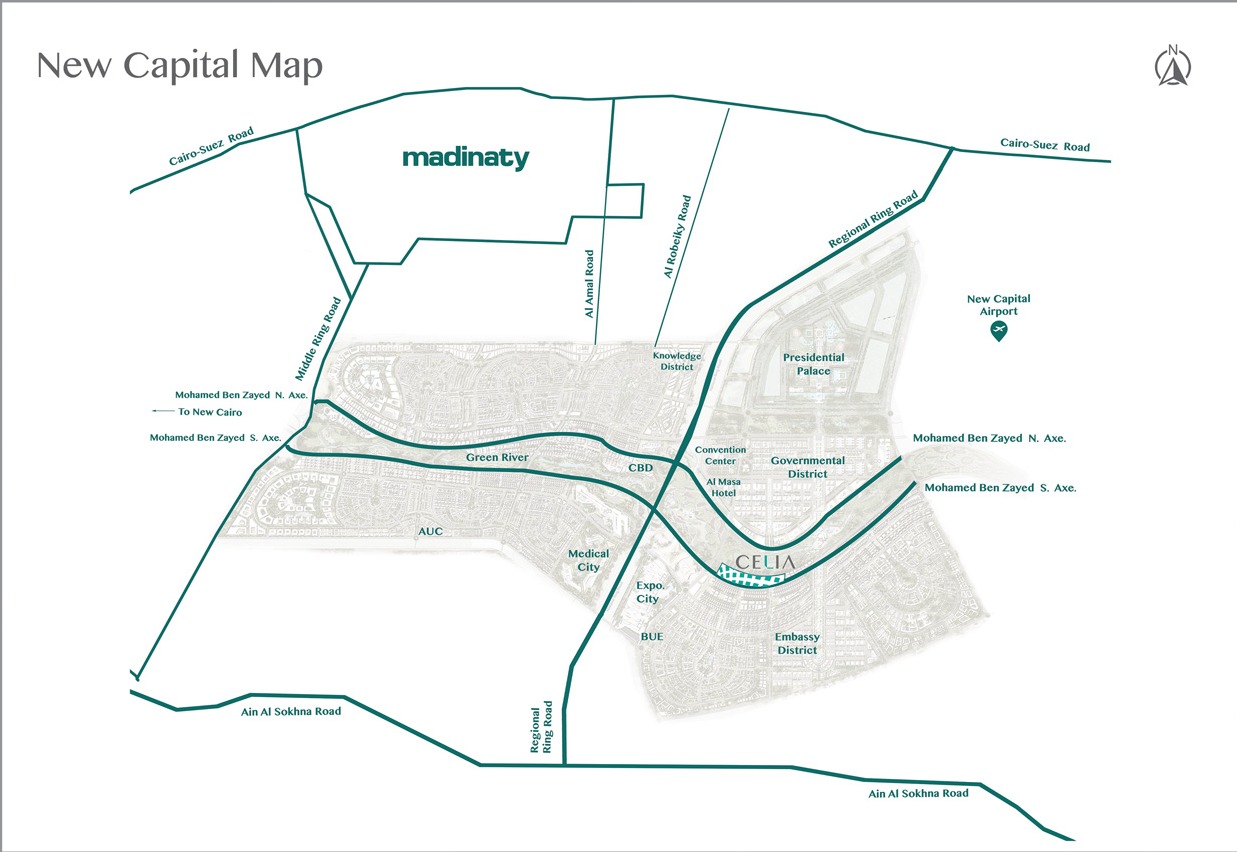 شقة رائعة 275م للبيع في موقع مميز جدا داخل كمبوند سيليا العاصمة الإدارية
