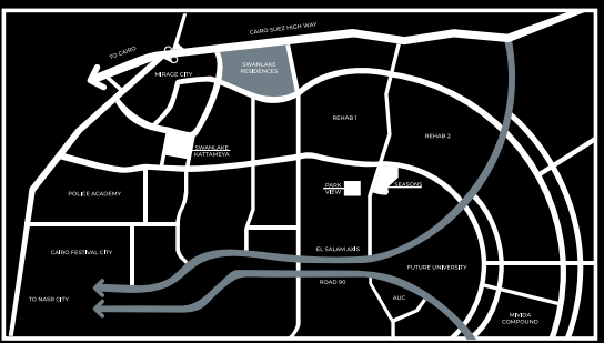 عرض متميز شقة 118متر للبيع في سوان ليك التجمع بموقع مميز