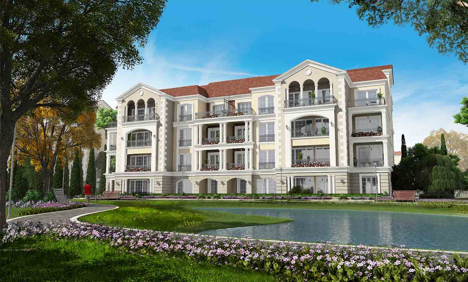 لمحبى الرقي شقه للبيع في كمبوند ريجنتس بارك بمساحة 140م بالتجمع الخامس