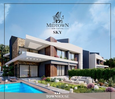 شقة لقطة للبيع 140م في Midtown Sky العاصمة الإدارية بسعر خيالي