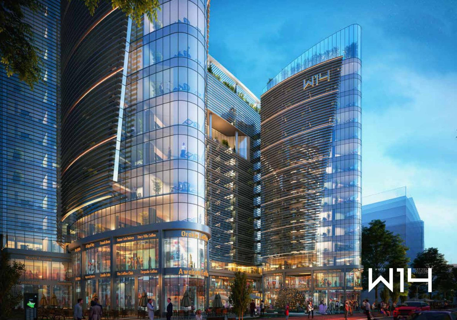 White 14 Business Complex Mall New Capital MBG Developments