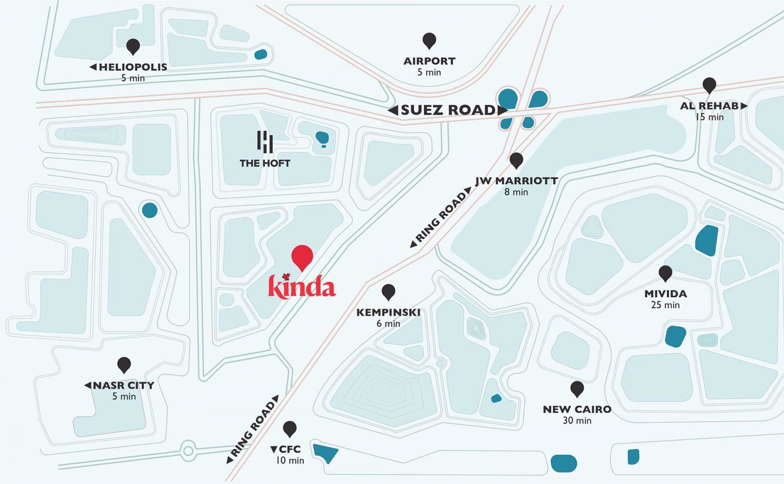 عرض متميز فيلا 259 متر للبيع في كمبوند كيندا بموقع مميز