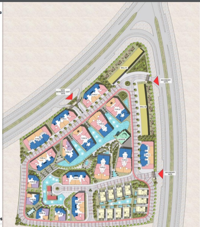 اسكن في العاصمة الجديدة بكمبوند روزس شقة بمساحة 200 متر
