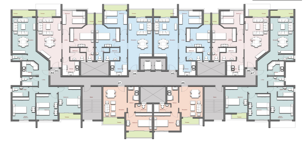 بمساحة 106 متر شقق للبيع في مشروع جولف بورتو كايرو