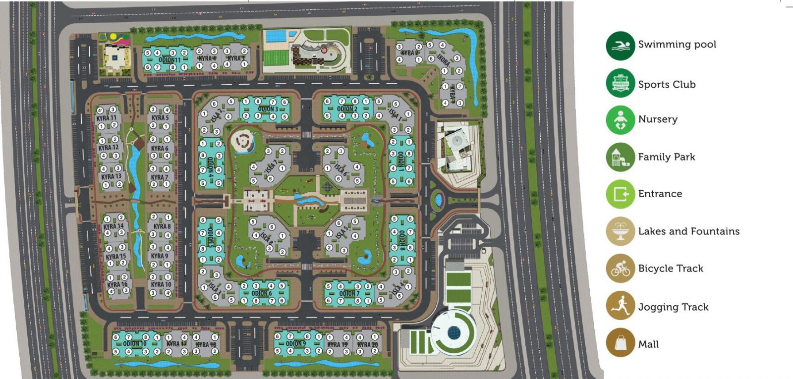 شقق للبيع في مشروع جولدن يارد 260 متر