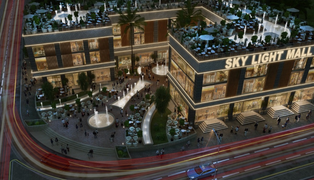 محلات للبيع في مول سكاي لايت 43 متر