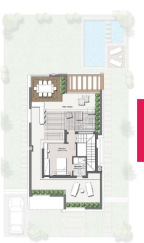 منازل مزدوجة للبيع في مشروع تاونى هايد بارك 278 متر