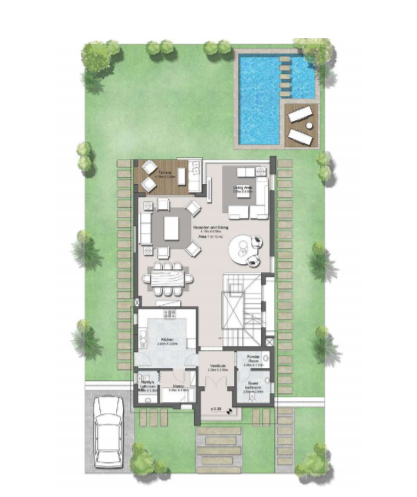 منازل مزدوجة للبيع في مشروع تاونى هايد بارك 278 متر