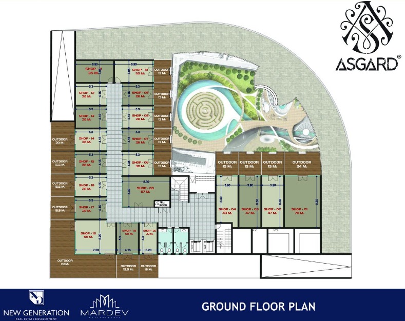 محلات للبيع في اسجارد مول