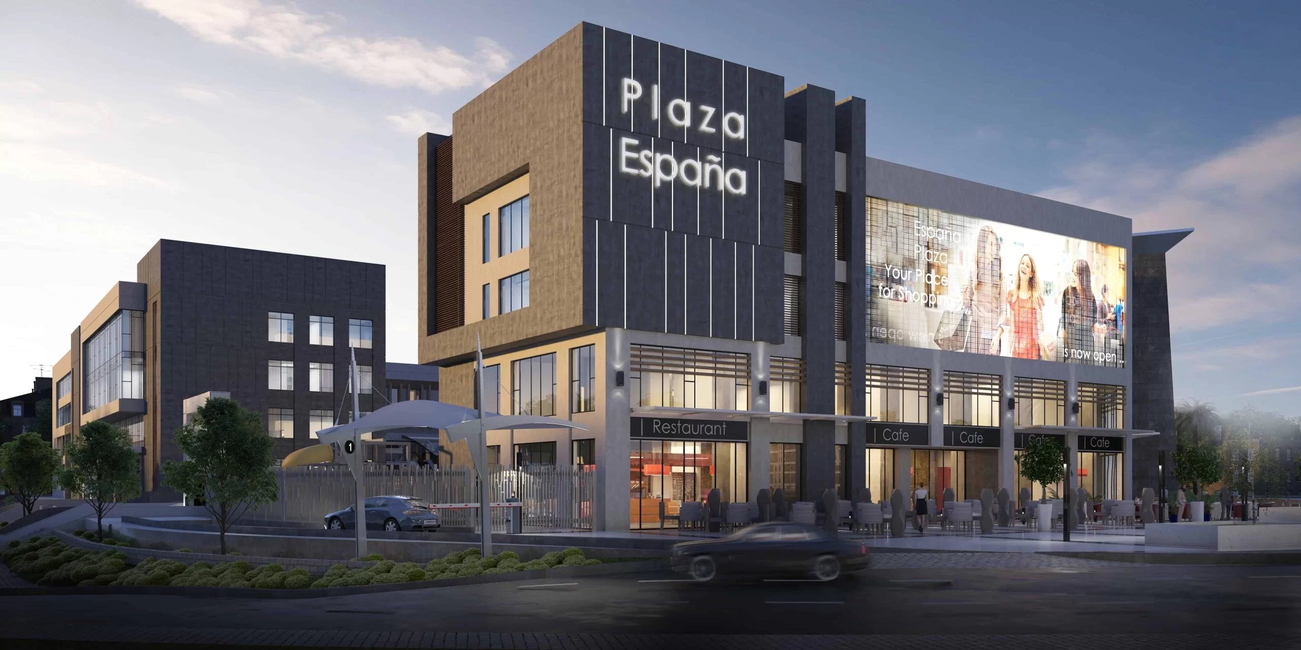 احصل علي مكتب في مول بلازا اسبانا الشيخ زايد بمساحة 135 متر