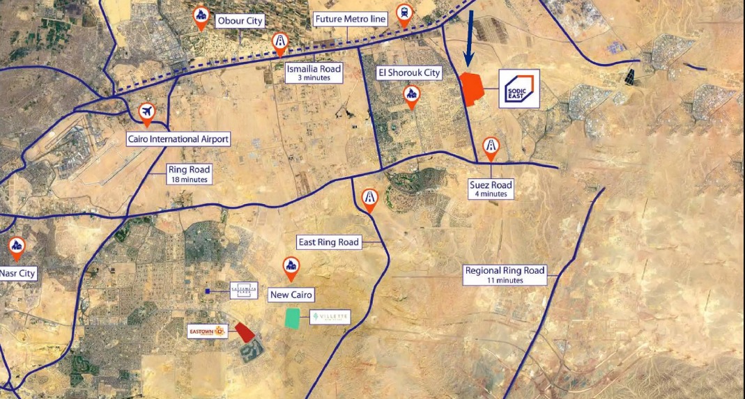 شقق للبيع في سوديك إيست 201 متر