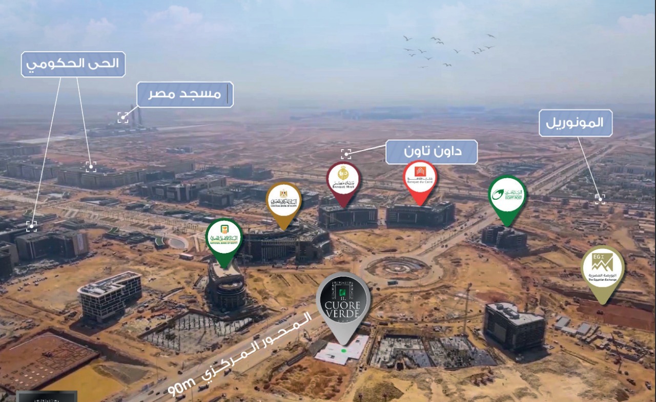 الكور فيردي العاصمة الادارية الجديدة أرك بلان – Il Cuore Verde New Capital