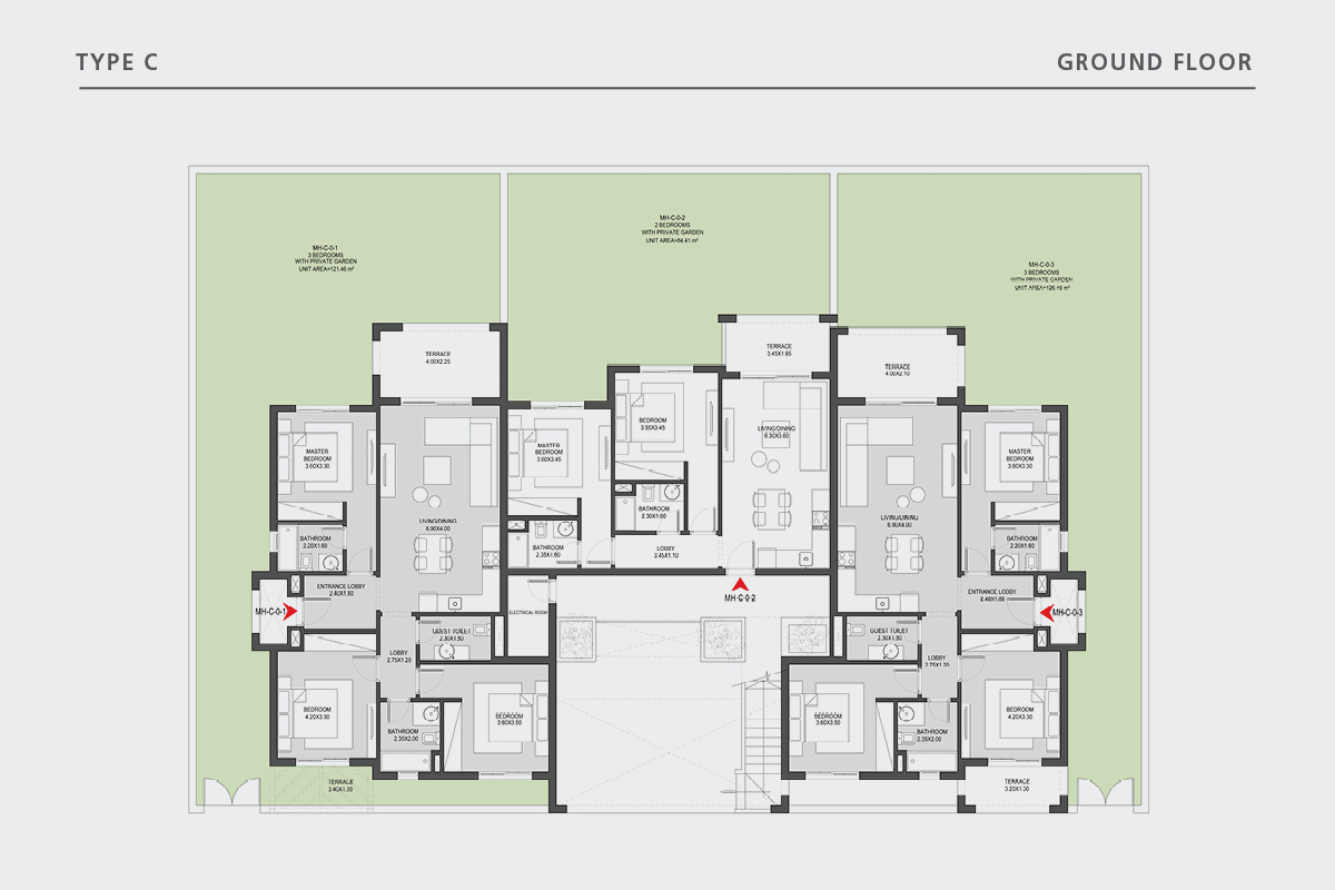 بمساحة 155 متر بيوت وفلل للبيع في مكادى هايتس الغردقة