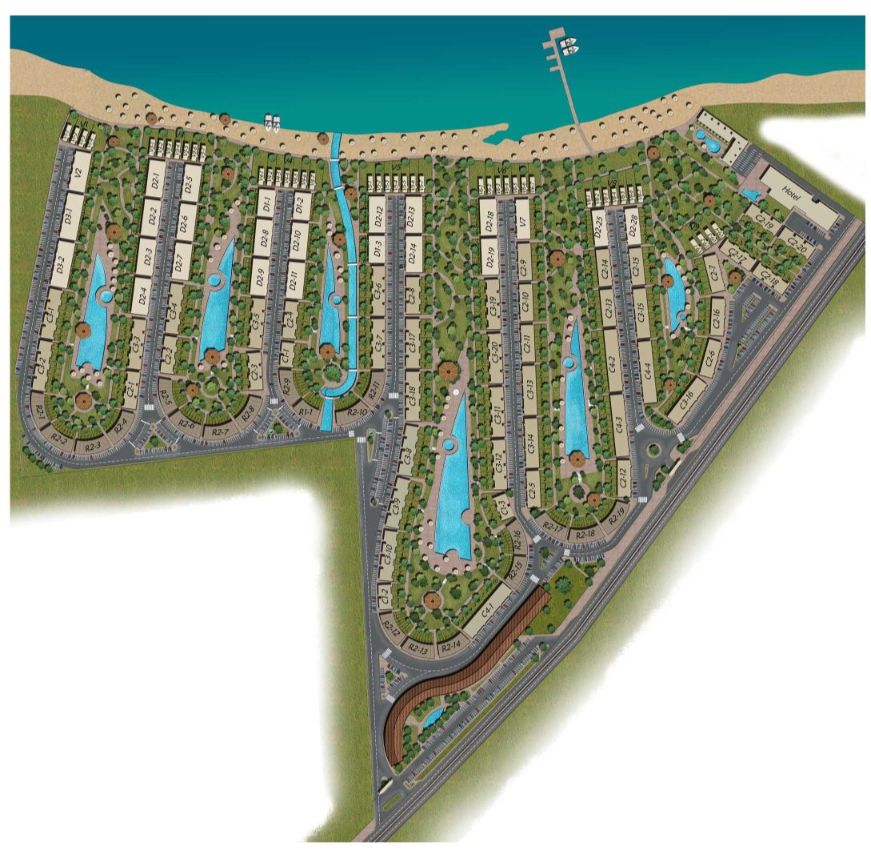 شاليهات للبيع في قرية مورانو 2 غرفة نوم 132 متر