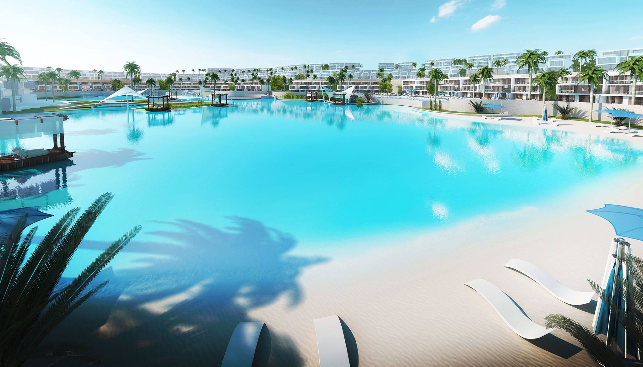 اسكن في منتجع وايت باى الساحل الشمالى شاليه بمساحة 182 متر