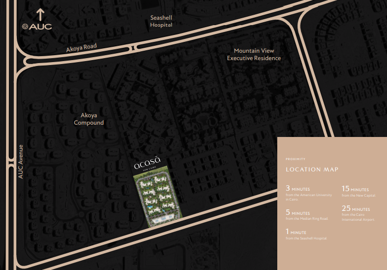 اميز شقه للبيع بكمبوند أكاسا بمساحة 185 متر