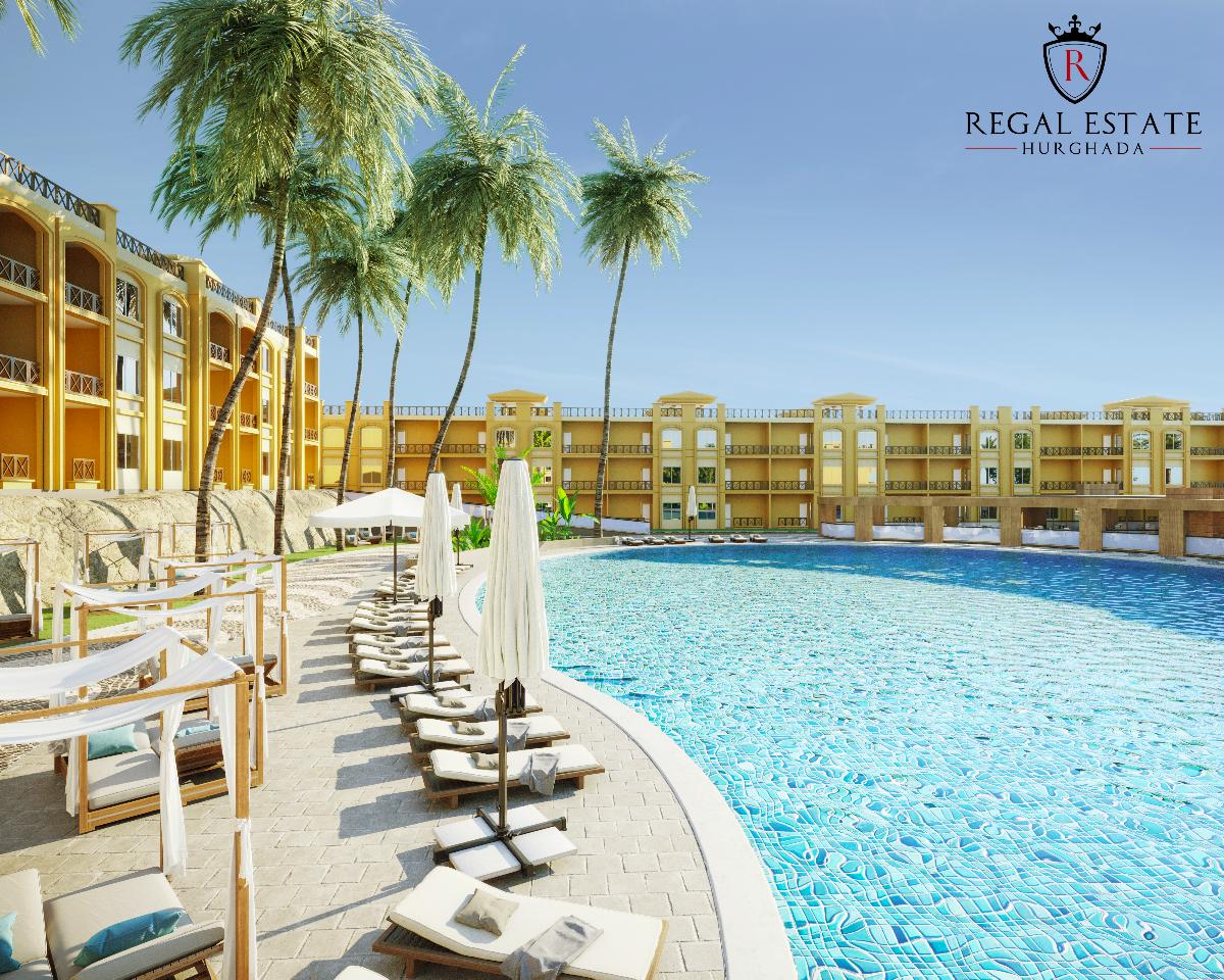 فرصة عظيمة شاليه 94م مع اقساط على 7 سنوات فى باي فيو سهل حشيش