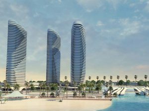 شقة مساحة 120م دور اول مقدم 5% في ابراج نورث ايدج العلمين