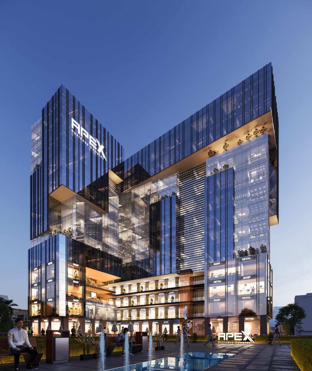 مكتب الأحلام في ابكس بيزنس كومبلكس وقسط على 4 سنوات