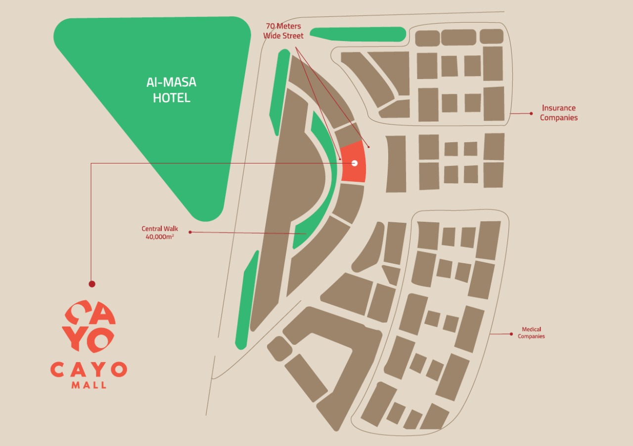اقل سعر محل في العاصمة الادارية 10% مقدم في كايو