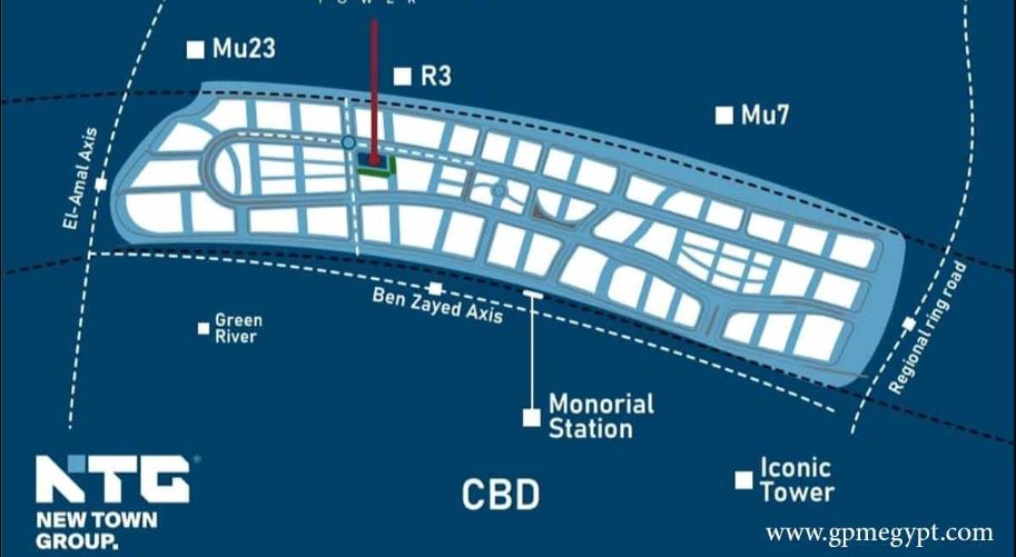 فرصة عظيمة مكتب 90م في مول ايفولف تاور العاصمة الجديدة
