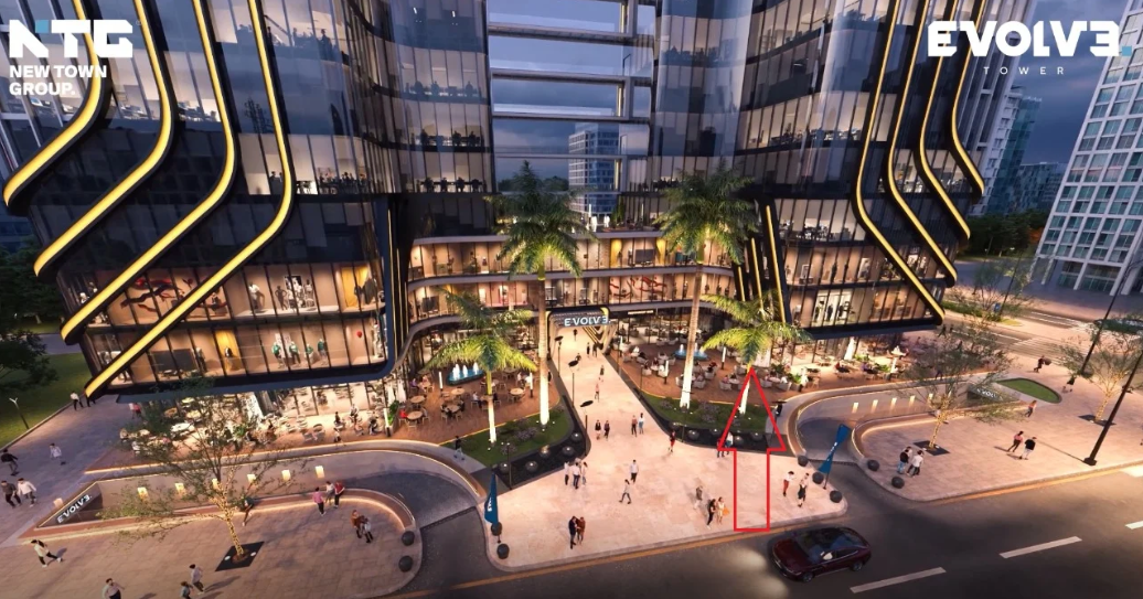 اقل سعر محل في مول ايفولف تاور 15% مقدم