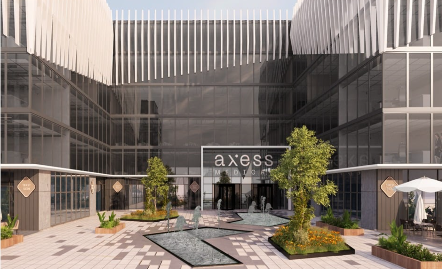 تعرف على سعر عيادة بمساحة 113 متر في مول اكسيس ميديكال هب