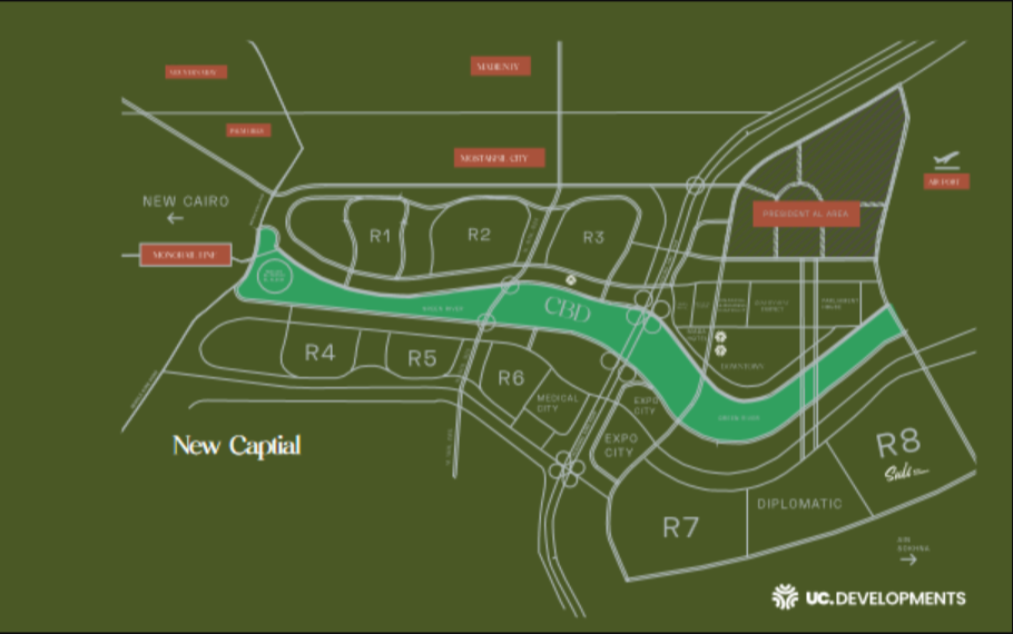 شقه الأحلام في العاصمة الجديدة بكمبوند سولي جولف ريزيدنس بمساحة 180 متر