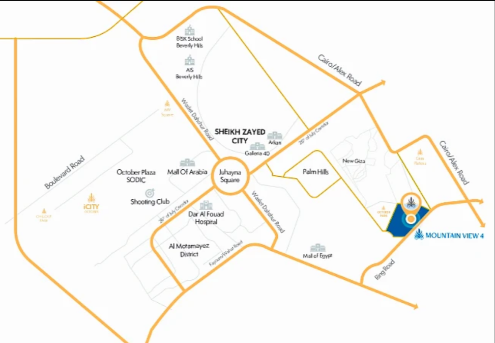 كمبوند ماونتن فيو 4 اكتوبر بارك – Mountain View 4 October Park