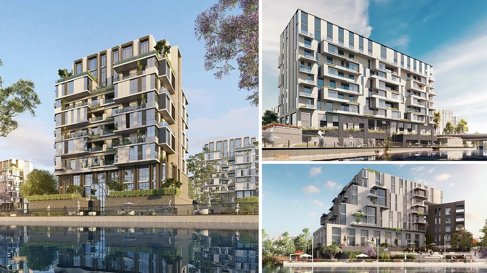 كمبوند كانال ووك أيلاند الشيخ زايد أركان بالم العقارية – Canal Walk Island Compound