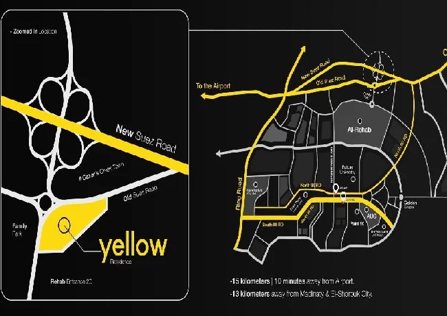 كمبوند يلو ريزيدنس التجمع الخامس Urban Lines العقارية – Yellow New Cairo Compound