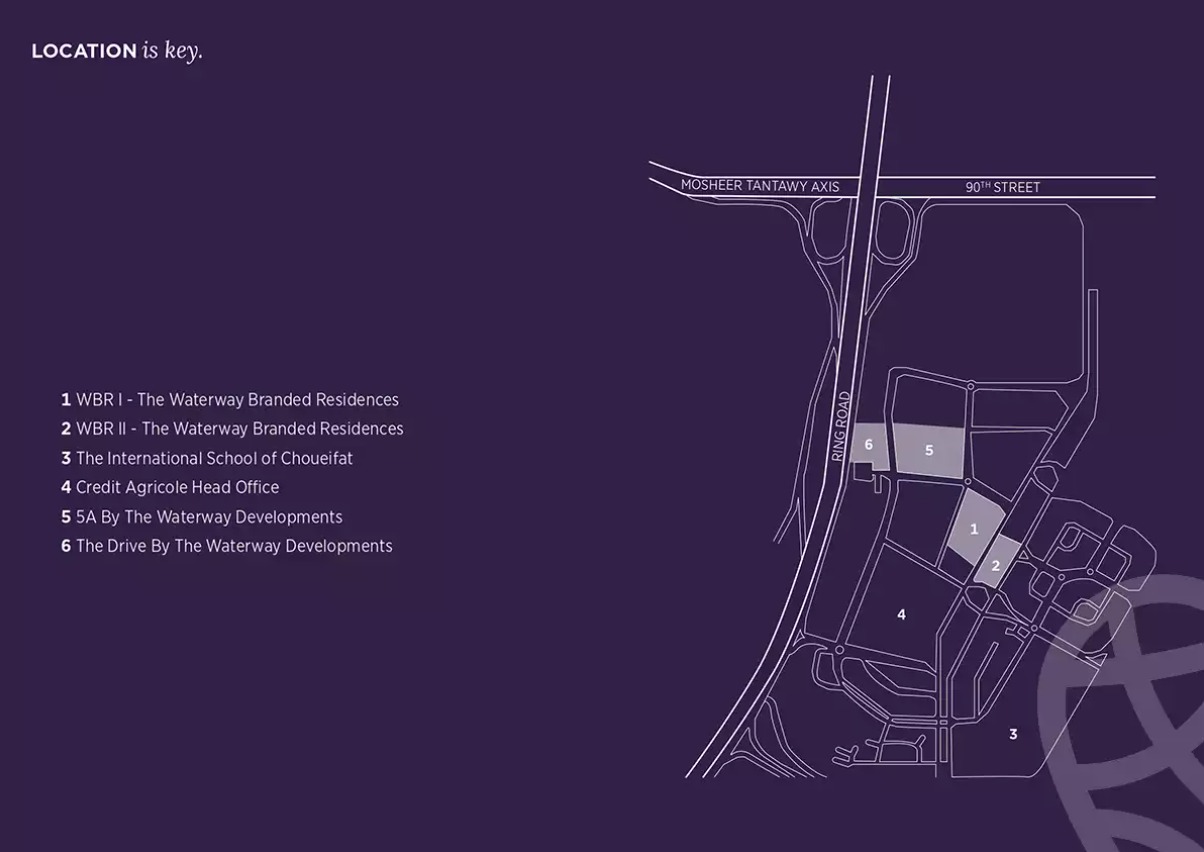 واتر واي برانديد ريزيدنس القاهرة الجديدة – Waterway Branded Residence New Cairo