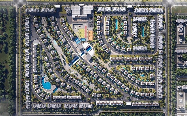 5 Levels Compound Sheikh Zayed Dunes Developments
