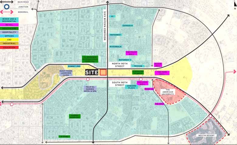 عرض متميز محل 135 متر للبيع في سنترال مول القاهرة الجديدة بموقع مميز