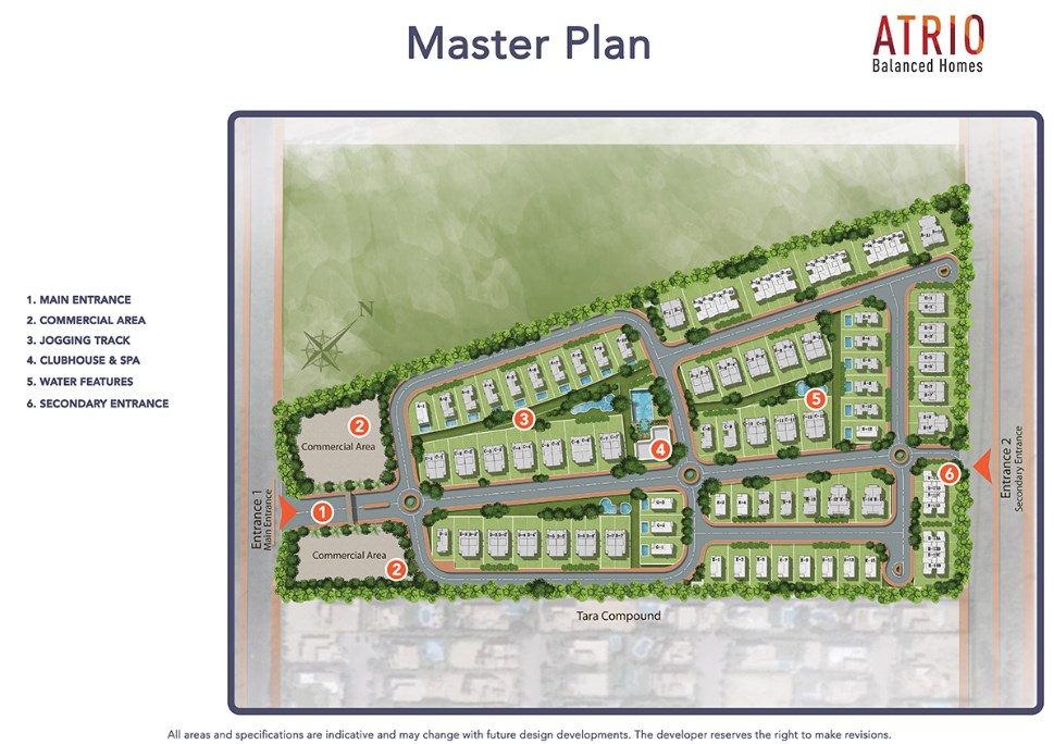 فيلا رائعة 255م للبيع في موقع مميز جدا داخل كمبوند Atrio