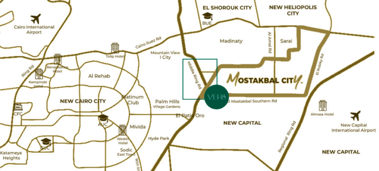 تحت سعر السوق فيلا 255م للبيع في مشروع فيرا المستقبل سيتي